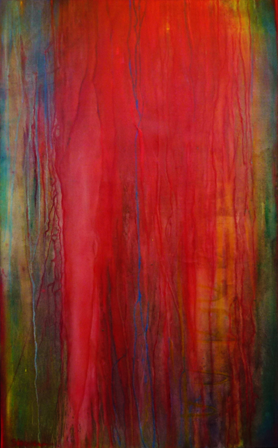 Tempera, Pigmente, l-Lasur 80*100, o.T. 2016
